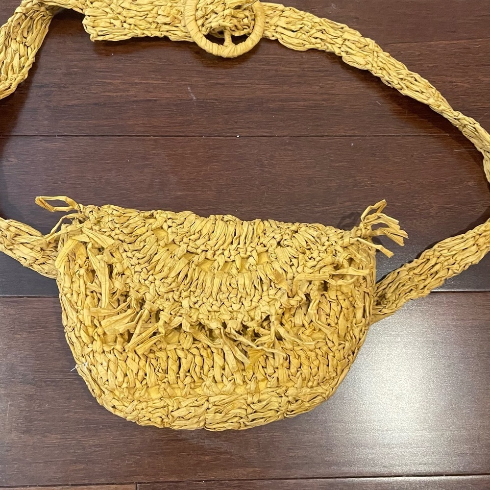 nwot anthropologie woven belt bag /fanny pack/ waist bag